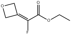 Acetic acid, 2-fluoro-2-(3-oxetanylidene)-, ethyl ester Structure