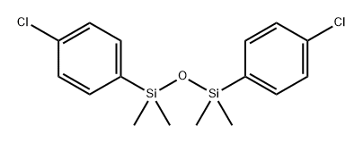 Disiloxane, 1,3-bis(4-chlorophenyl)-1,1,3,3-tetramethyl- Structure