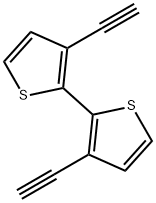 2,2'-Bithiophene, 3,3'-diethynyl- Structure