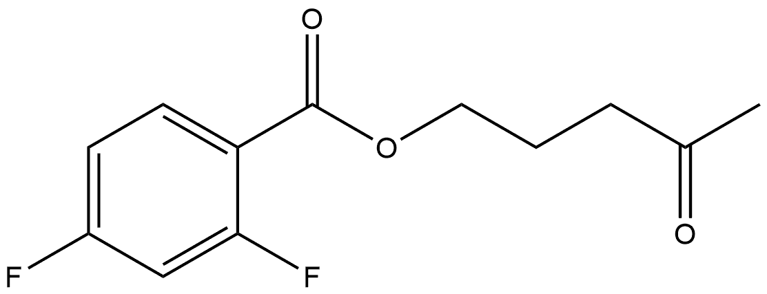 4-Oxopentyl 2,4-difluorobenzoate Structure