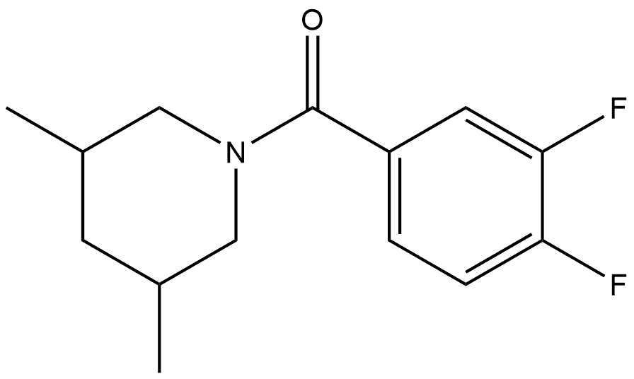 (3,4-Difluorophenyl)(3,5-dimethyl-1-piperidinyl)methanone Structure