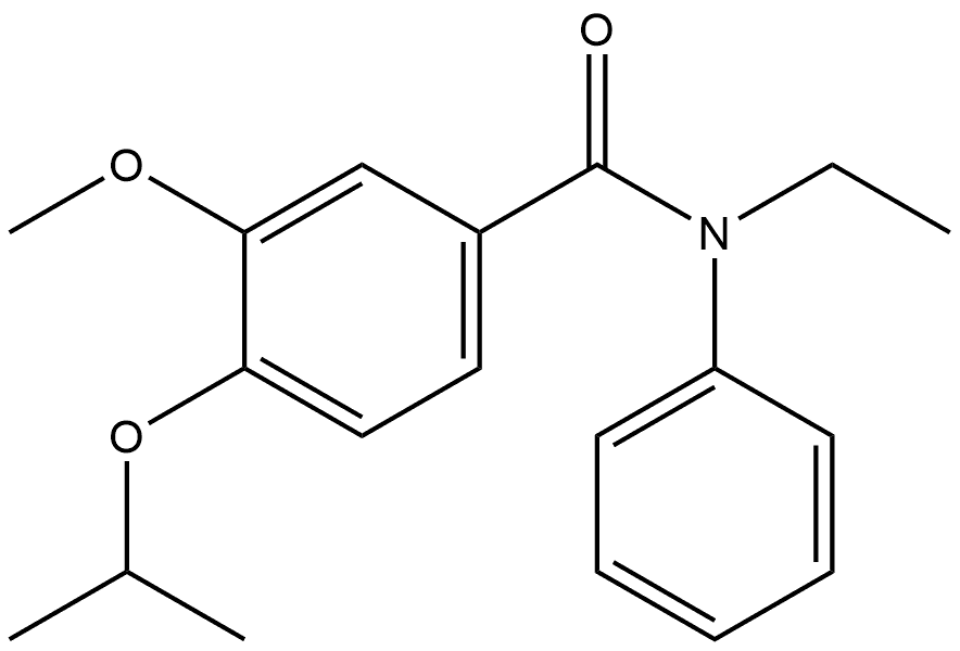 N-Ethyl-3-methoxy-4-(1-methylethoxy)-N-phenylbenzamide Structure