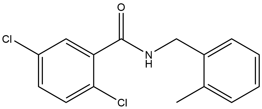 2,5-Dichloro-N-[(2-methylphenyl)methyl]benzamide Structure