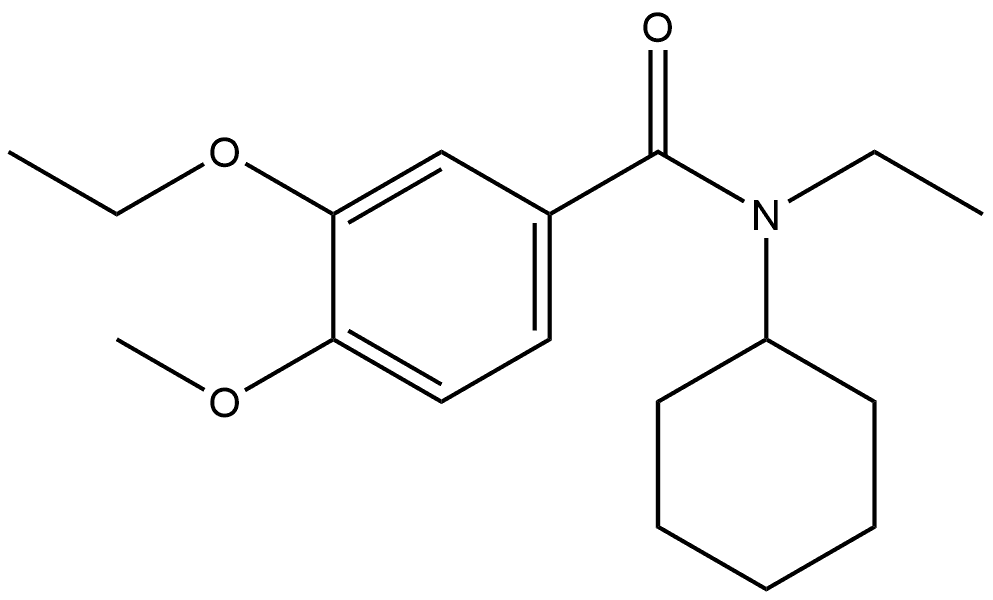 N-Cyclohexyl-3-ethoxy-N-ethyl-4-methoxybenzamide Structure