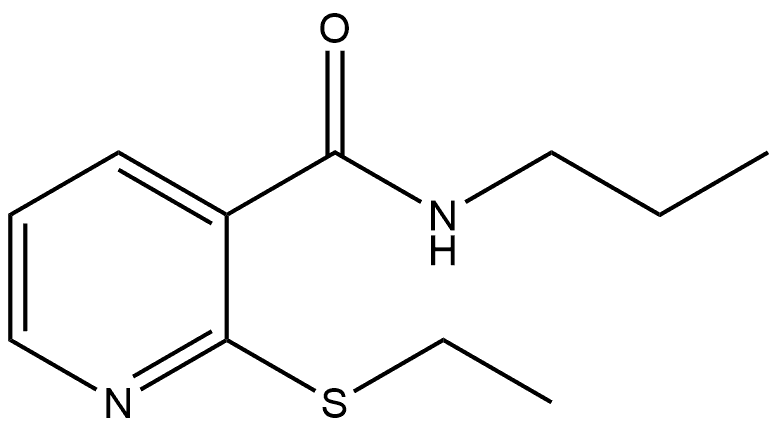 2-(Ethylthio)-N-propyl-3-pyridinecarboxamide Structure