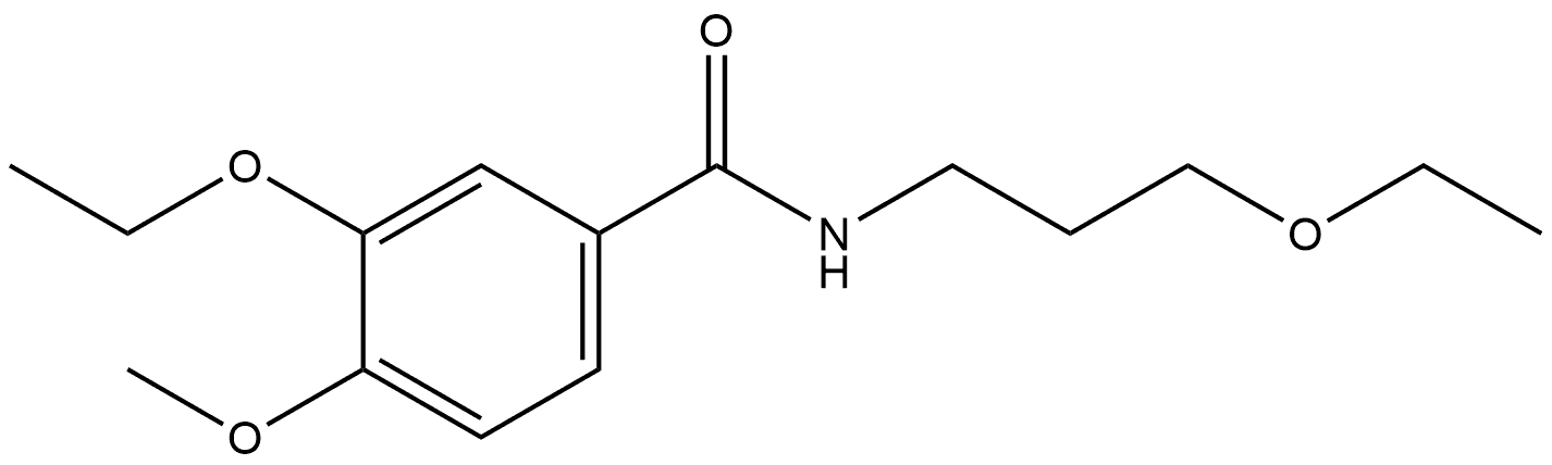 3-Ethoxy-N-(3-ethoxypropyl)-4-methoxybenzamide Structure