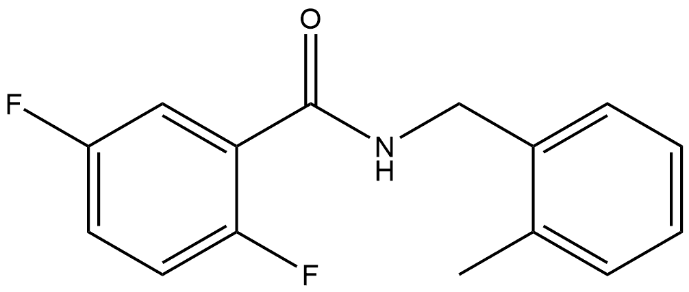 2,5-Difluoro-N-[(2-methylphenyl)methyl]benzamide Structure