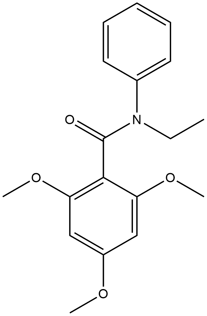 N-Ethyl-2,4,6-trimethoxy-N-phenylbenzamide Structure