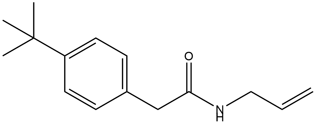 4-(1,1-Dimethylethyl)-N-2-propen-1-ylbenzeneacetamide Structure