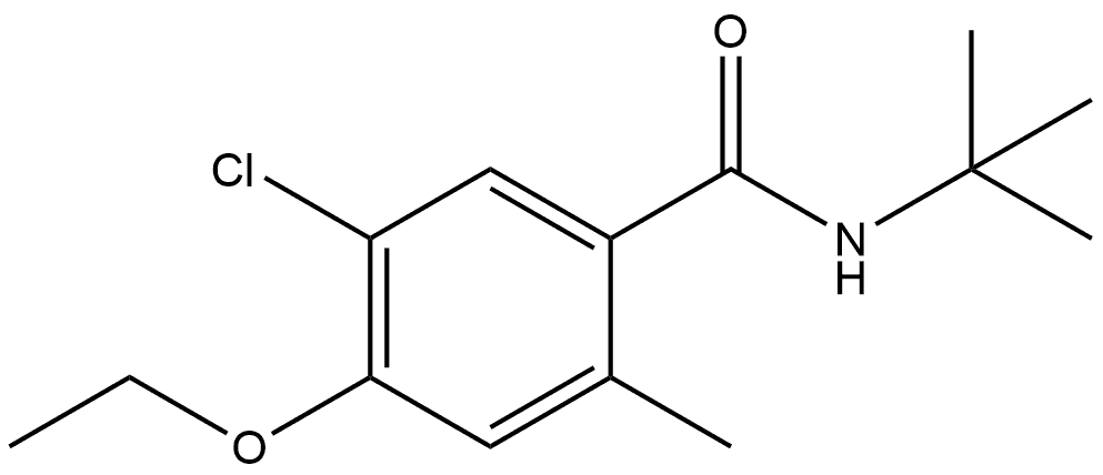 5-Chloro-N-(1,1-dimethylethyl)-4-ethoxy-2-methylbenzamide Structure