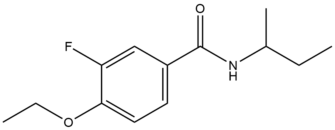 4-Ethoxy-3-fluoro-N-(1-methylpropyl)benzamide Structure