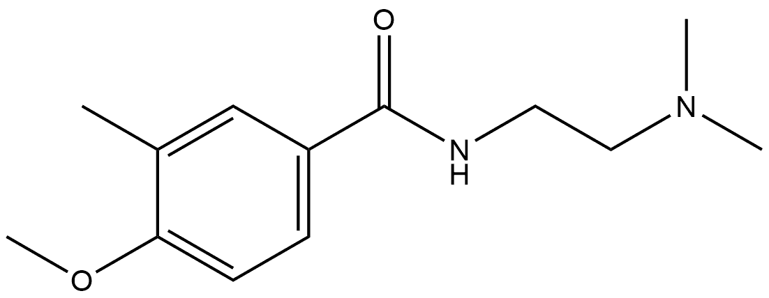 N-[2-(Dimethylamino)ethyl]-4-methoxy-3-methylbenzamide Structure