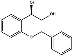 1,2-Ethanediol, 1-[2-(phenylmethoxy)phenyl]-, (1R)- Structure