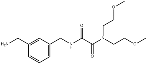 Ethanediamide, N2-[[3-(aminomethyl)phenyl]methyl]-N1,N1-bis(2-methoxyethyl)- Structure