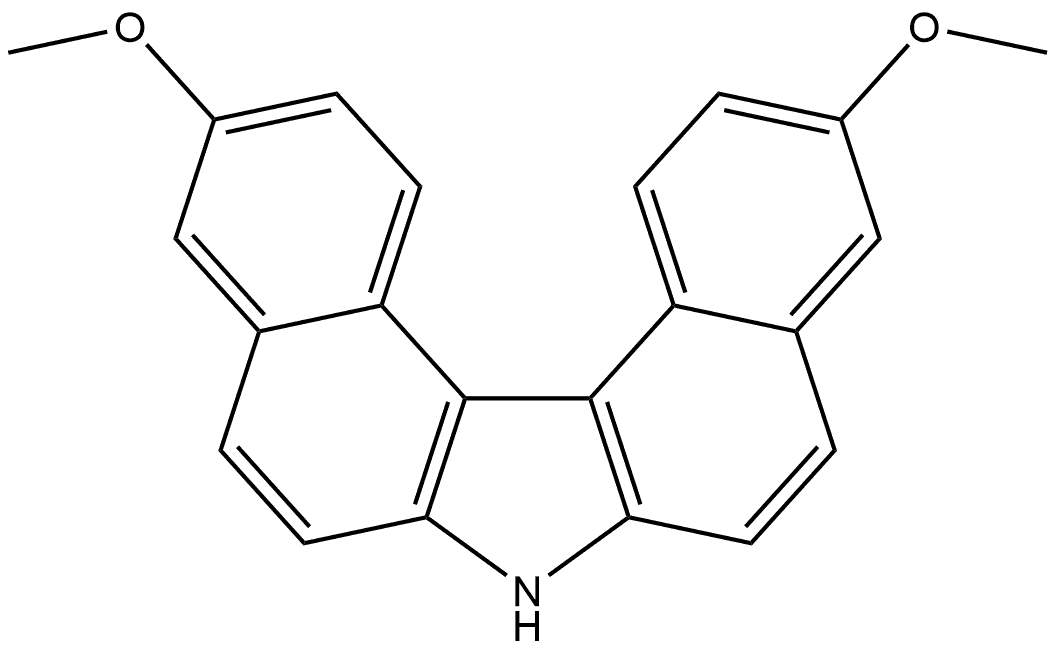 3,11-dimethoxydibenzo[c,g]carbazole 구조식 이미지