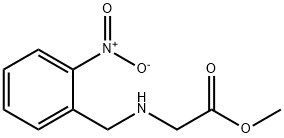 Glycine, N-[(2-nitrophenyl)methyl]-, methyl ester 구조식 이미지