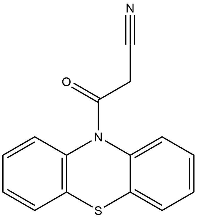 10H-Phenothiazine-10-propanenitrile, β-oxo- Structure