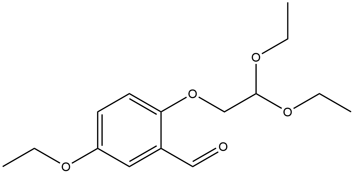 2-(2,2-Diethoxyethoxy)-5-ethoxybenzaldehyde Structure