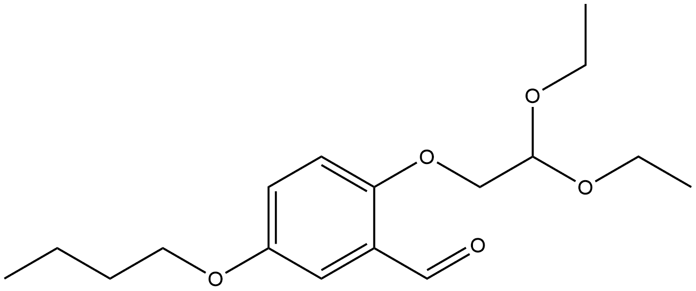 5-Butoxy-2-(2,2-diethoxyethoxy)benzaldehyde Structure