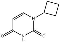 2,4(1H,3H)-Pyrimidinedione, 1-cyclobutyl- 구조식 이미지