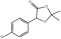 1,3-Dioxolan-4-one, 5-(4-chlorophenyl)-2,2-dimethyl- Structure