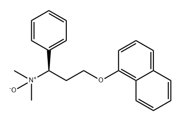Naphthalene, 1-[(3R)-3-(dimethyloxidoamino)-3-phenylpropoxy]- 구조식 이미지
