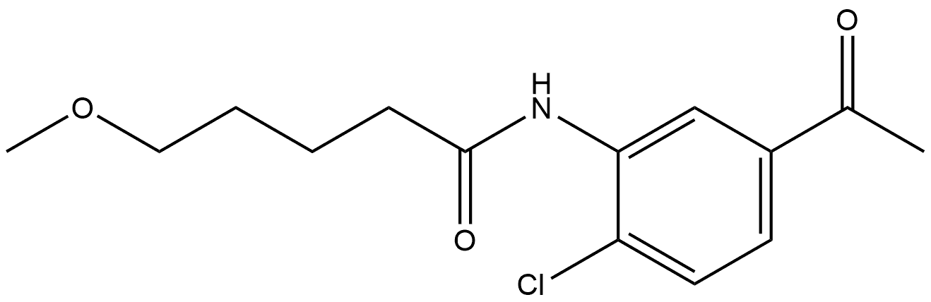 N-(5-acetyl-2-chlorophenyl)-5-methoxypentanamide Structure