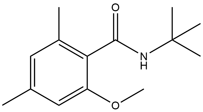 N-(1,1-Dimethylethyl)-2-methoxy-4,6-dimethylbenzamide Structure