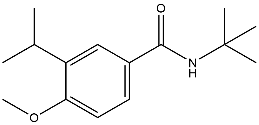 N-(1,1-Dimethylethyl)-4-methoxy-3-(1-methylethyl)benzamide 구조식 이미지