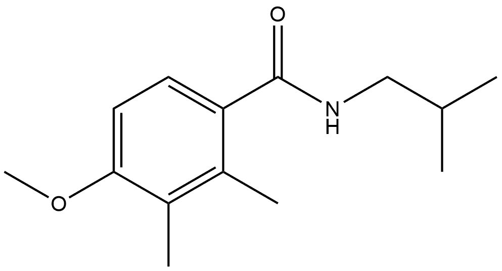 4-Methoxy-2,3-dimethyl-N-(2-methylpropyl)benzamide Structure