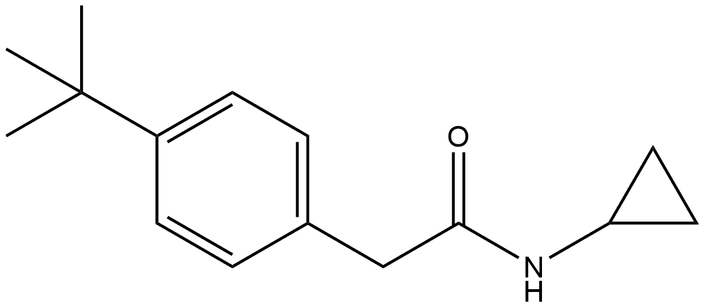 N-Cyclopropyl-4-(1,1-dimethylethyl)benzeneacetamide Structure