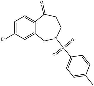 5H-2-Benzazepin-5-one, 8-bromo-1,2,3,4-tetrahydro-2-[(4-methylphenyl)sulfonyl]- Structure