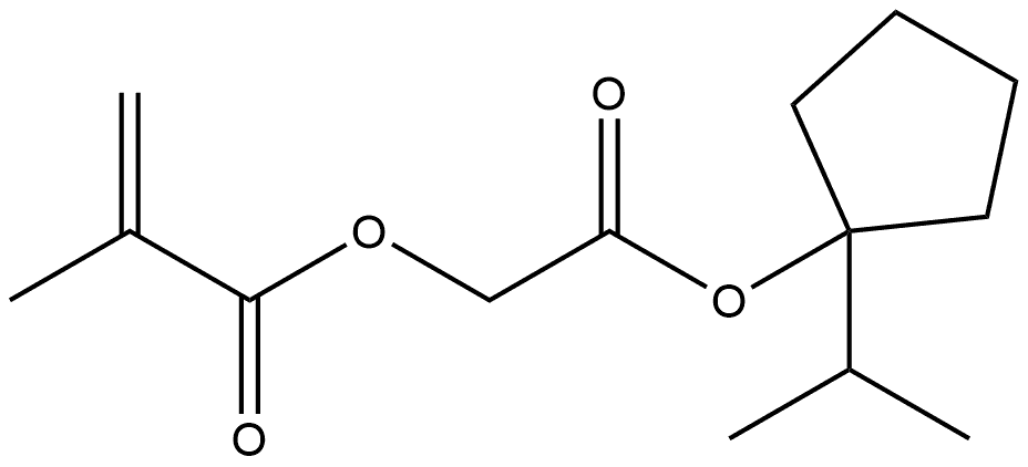 2-[[1-(1-Methylethyl)cyclopentyl]oxy]-2-oxoethyl 2-methyl-2-propenoate Structure