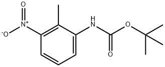 Carbamic acid, N-(2-methyl-3-nitrophenyl)-, 1,1-dimethylethyl ester 구조식 이미지