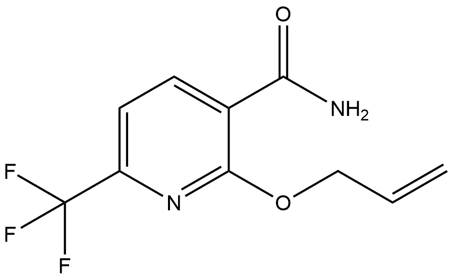 3-Pyridinecarboxamide, 2-(2-propen-1-yloxy)-6-(trifluoromethyl)- Structure