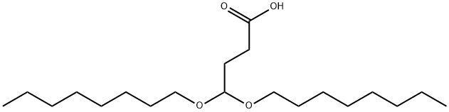 Butanoic acid, 4,4-bis(octyloxy)- Structure