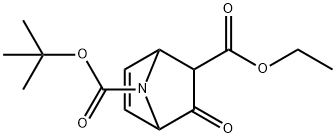 7-Azabicyclo[2.2.1]hept-5-ene-2,7-dicarboxylic acid, 3-oxo-, 7-(1,1-dimethylethyl) 2-ethyl ester Structure