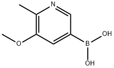 Boronic acid, B-(5-methoxy-6-methyl-3-pyridinyl)- 구조식 이미지