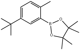 2-(5-(tert-butyl)-2-methylphenyl)-4,4,5,5-tetramethyl-1,3,2-dioxaborolane Structure