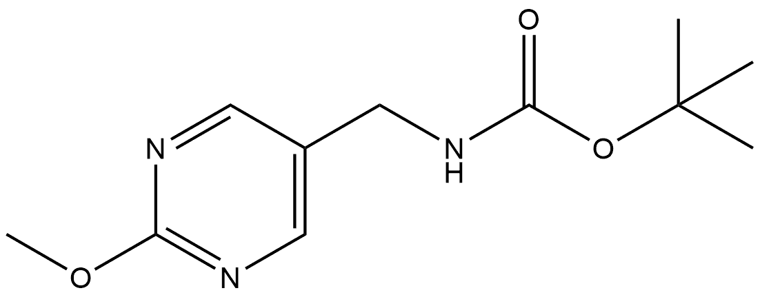 1,1-Dimethylethyl N-[(2-methoxy-5-pyrimidinyl)methyl]carbamate Structure