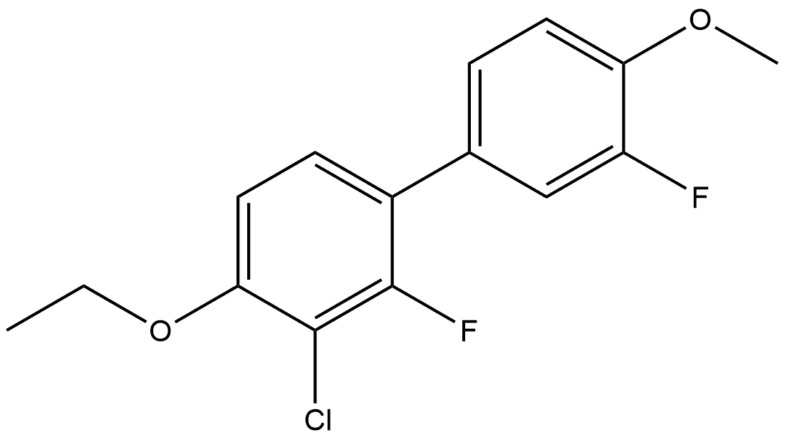 3-Chloro-4-ethoxy-2,3'-difluoro-4'-methoxy-1,1'-biphenyl Structure