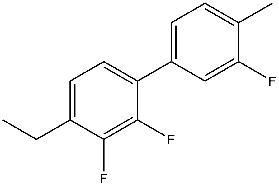 4-Ethyl-2,3,3'-trifluoro-4'-methyl-1,1'-biphenyl Structure