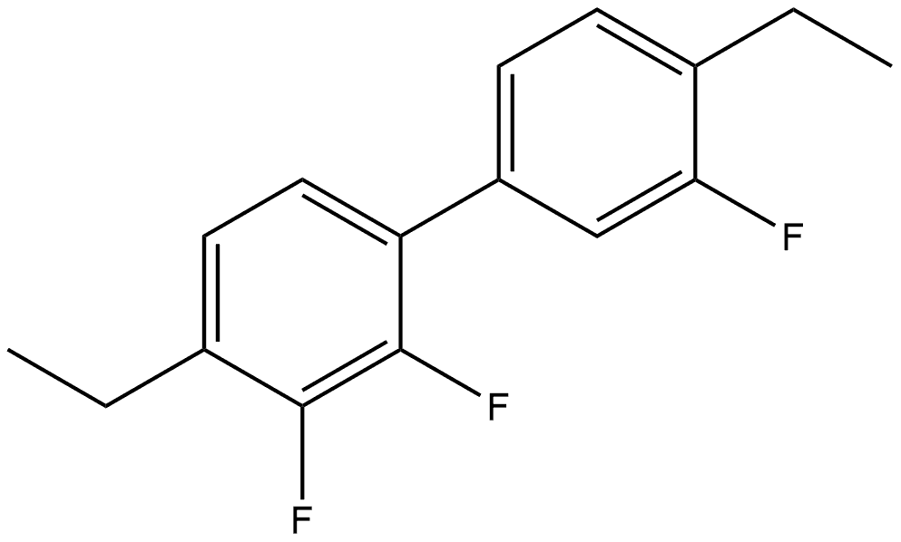 4,4'-Diethyl-2,3,3'-trifluoro-1,1'-biphenyl Structure