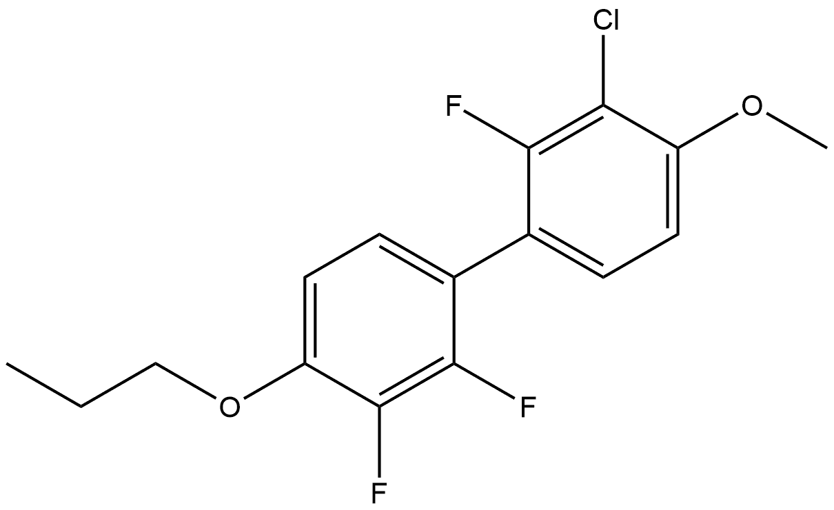 3-Chloro-2,2',3'-trifluoro-4-methoxy-4'-propoxy-1,1'-biphenyl Structure