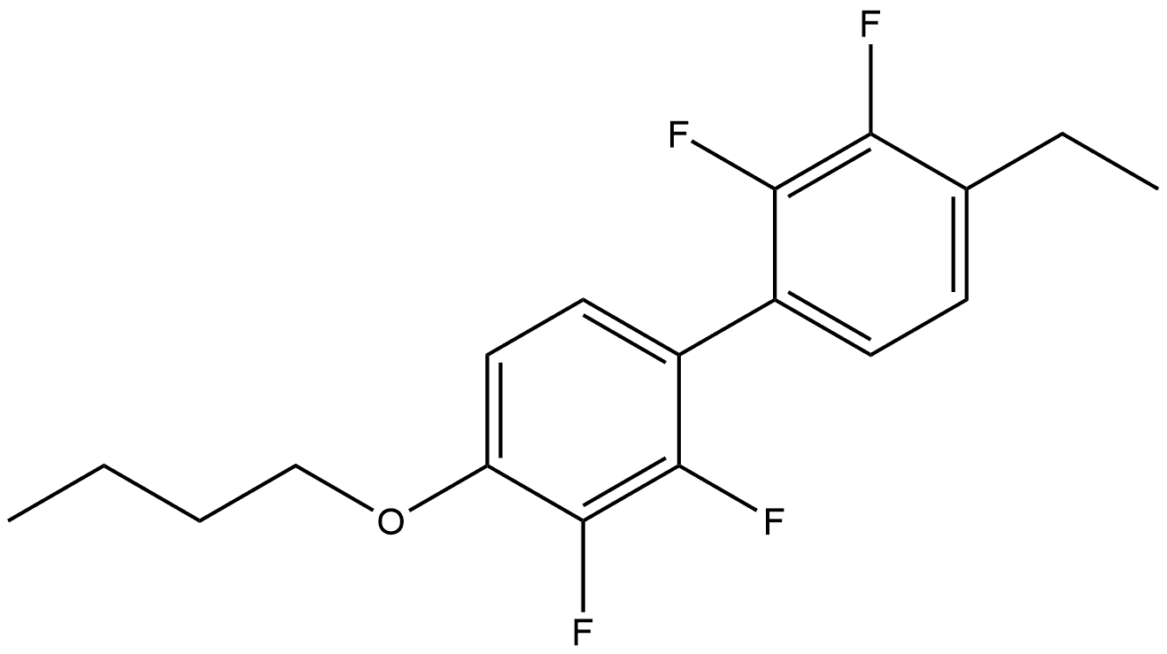 4-Butoxy-4'-ethyl-2,2',3,3'-tetrafluoro-1,1'-biphenyl Structure