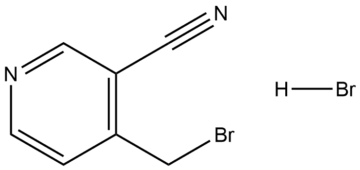 3-Pyridinecarbonitrile, 4-(bromomethyl)-, hydrobromide (1:1) Structure