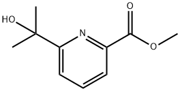 2-Pyridinecarboxylic acid, 6-(1-hydroxy-1-methylethyl)-, methyl ester 구조식 이미지