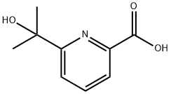 2-Pyridinecarboxylic acid, 6-(1-hydroxy-1-methylethyl)- Structure