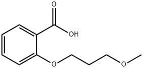 Benzoic acid, 2-(3-methoxypropoxy)- Structure