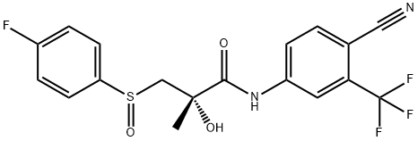 (2S)-Bicalutamide Sulfoxide Structure